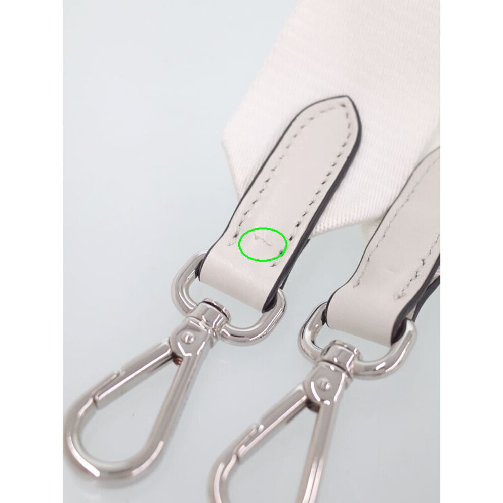 PRADA Embossed Triangle Logo Tote Bag White - Picture 8 of 9